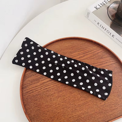 1/4Pcs Solid Color Polka Dot Twist Hair Clip for Women Elegant Hairband Lazy Fashion Hair Curler Hair Accessories