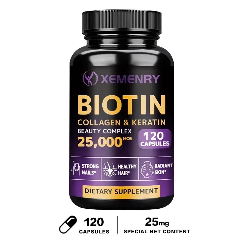Biotin - Nail, Hair and Skin Health Support, Skin Texture Improvement, Anti-Agingsupplements