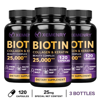 Biotin - Nail, Hair and Skin Health Support, Skin Texture Improvement, Anti-Agingsupplements