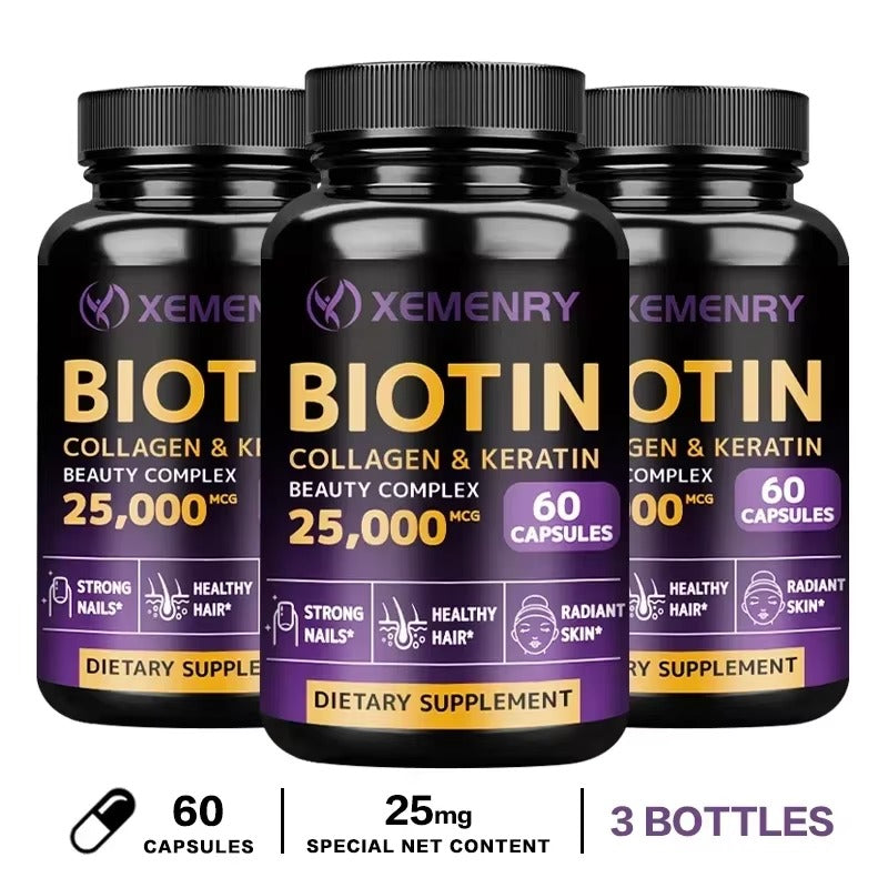 Biotin - Nail, Hair and Skin Health Support, Skin Texture Improvement, Anti-Agingsupplements