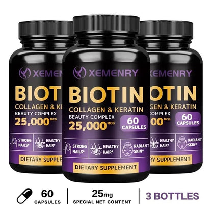 Biotin - Nail, Hair and Skin Health Support, Skin Texture Improvement, Anti-Agingsupplements