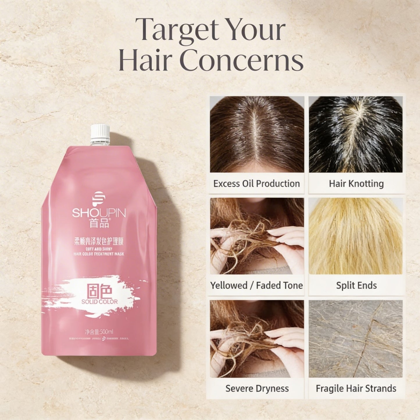 Keratin Hair Mask 5 Seconds Repair Damage Frizzy Hair Mask Help Color Protection after Dyeing 30Ml/500Ml