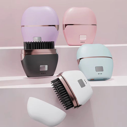 New Multifunctional Electric Heating Hair Straightener Brush Portable Rechargeable Cordless Straightening Comb Hairdressing Tool