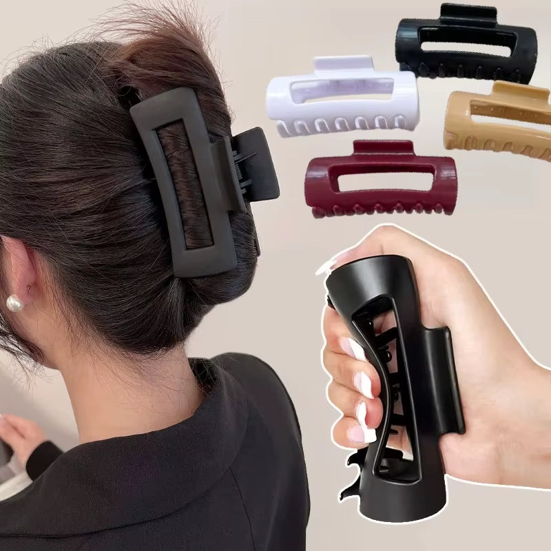Silicone Flexible Hair Claw Clips, Nonslip Large Bendable Claw Clip | Soft Hair Grip Hairclips for Thin and Thick