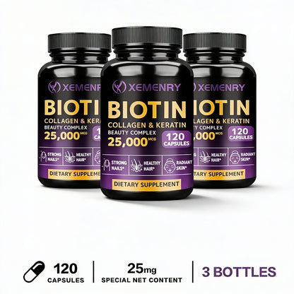 Biotin - Nail, Hair and Skin Health Support, Skin Texture Improvement, Anti-Agingsupplements