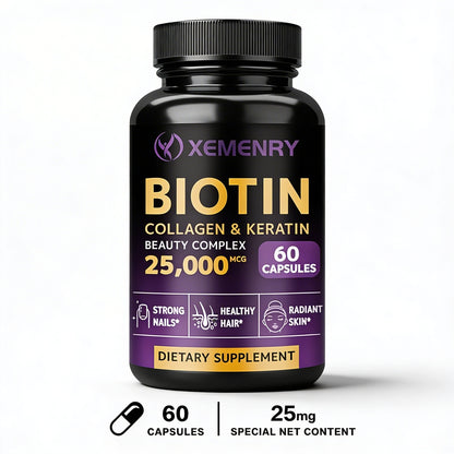 Biotin - Nail, Hair and Skin Health Support, Skin Texture Improvement, Anti-Agingsupplements