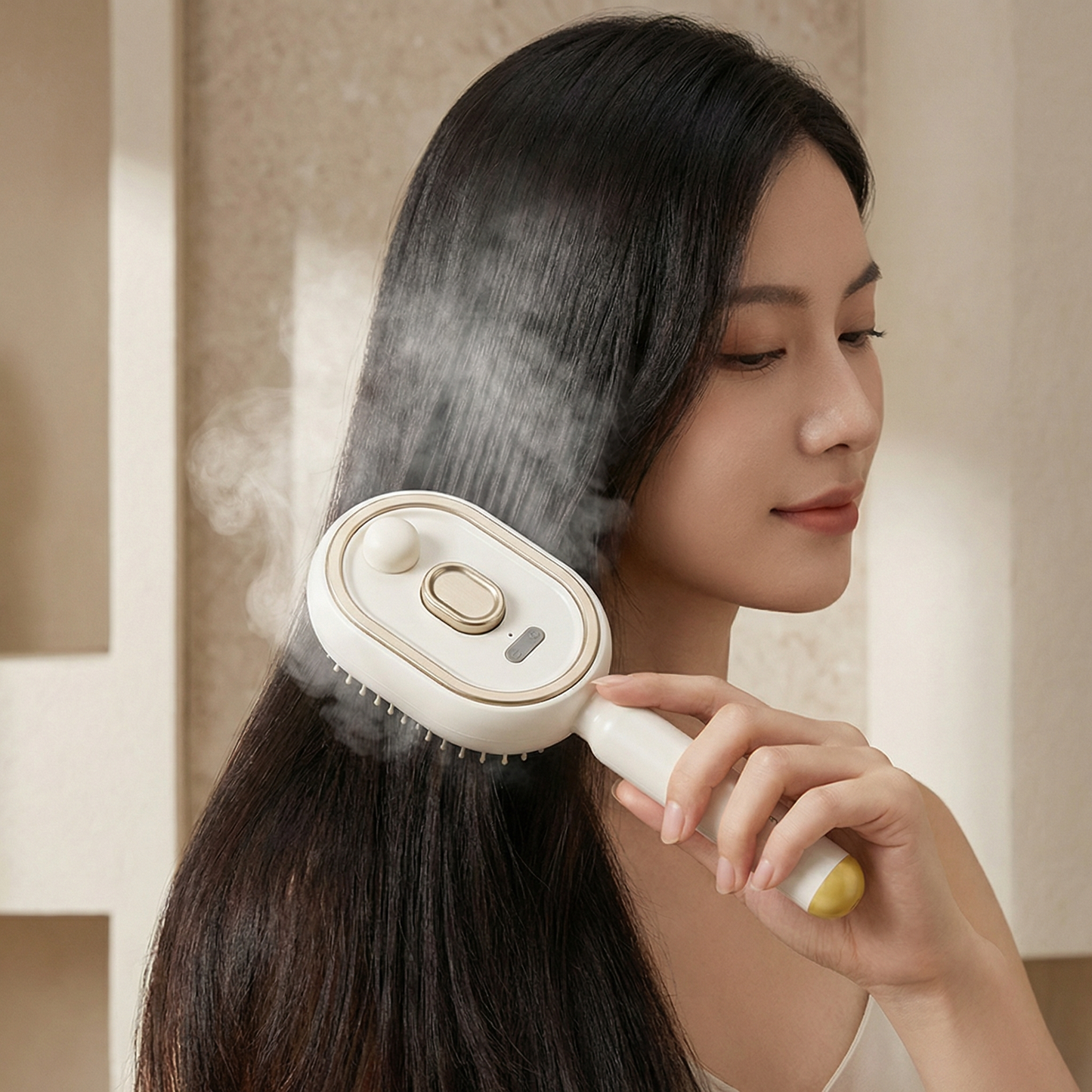 Hair Care Spray Massage Comb Electric Hair Massage Brush with Spray Function Aromatherapy Mist Detangling anti Static Comb